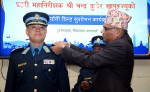 नवनियुक्त प्रहरी महानिरीक्षक खापुङलाई दर्ज्यानी चिह्न