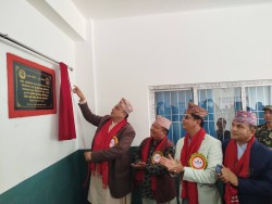 मूख्यमन्त्री बानियाँद्वारा कैलाश आधारभूत अस्पताल उद्घाटन