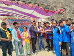 उपाध्यक्ष कप भलिबलको उपाधि वडा ५ लाई 