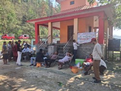 केदारेश्वरको कार्यक्रममा ३८ जनाको रक्तदान