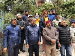 राष्ट्रिय मेलमिलाप दिवसमा वीपीको प्रतिमामा माल्यापर्ण