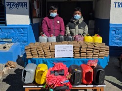 मकवानपुरबाट १२१ केजी चरेससहित दुई जना पक्राउ