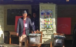 प्रधानमन्त्री देउवाद्वारा मतदान