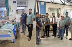 स्थापना दिवसमा विरामीलाई फलफूल वितरण