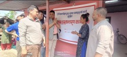मनहरीका ४ विपन्न एकल महिलालाई घर हस्तान्तरण