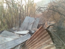 मकवानपुरगढीको नयाँगाउँमा आगोलागी, गोठ जलेर नष्ट