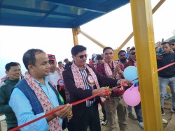 मकवानपुरको कैलाशमा जीपलाइनको उद्घाटन 
