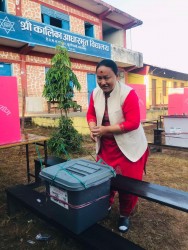 नेतृ मोक्तानले गरिन मतदान