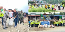 विश्व सुसमाचार समाजले मनहरीमा बृहत सरसफाई कार्यक्रम 