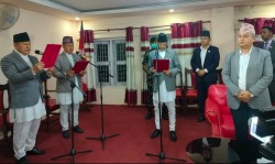 बागमती प्रदेश सरकार विस्तार: दुई मन्त्रीले लिए सपथ