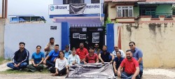 प्रेस युनियन मकवानपुरद्धारा महासंघमा धर्ना