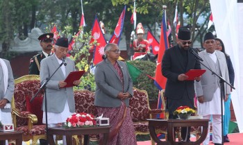 बालेन्द्र शाहले लिए प्रधानमन्त्रीको शपथ