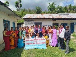 एक महिने व्यूटिसियन तथा मेकअप तालिम समापन