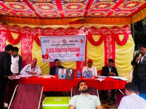 हेटौंडामा २० जनाले गरे रक्तदान 