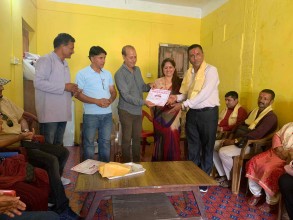 घरेलु  तथा साना उद्योग संघ, बकैयाका पदाधिकारीलाई स्वागत, सम्मान