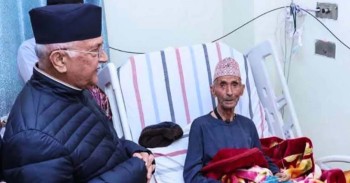 एमाले अध्यक्ष ओलीलाई पितृशोक