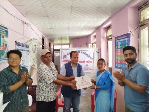 स्वास्थ्य स्वंयसेविकालाई मानसिक स्वास्थ्य सम्बन्धी  तालिम