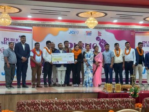 हेटौंडा जेसीजद्वारा आयोजित वतृत्वकलामा पौडेल प्रथम