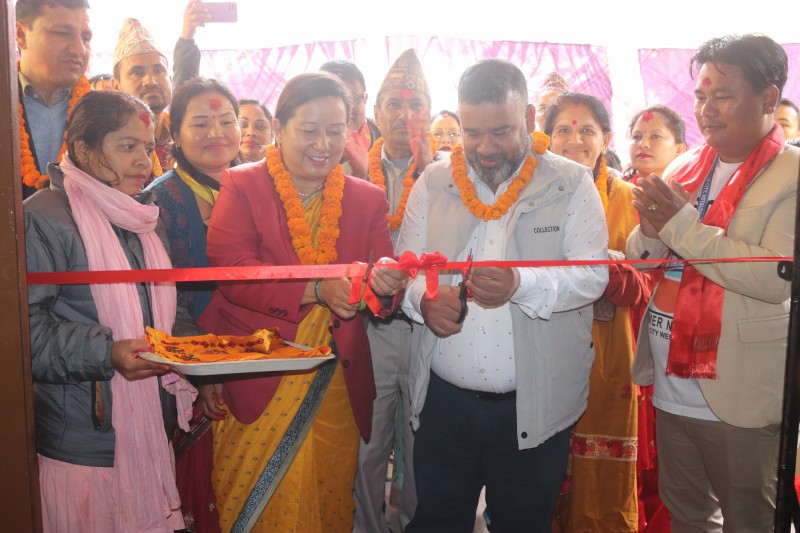 हेटौंडा– ७ को वडा कार्यालय भवनको उद्घाटन