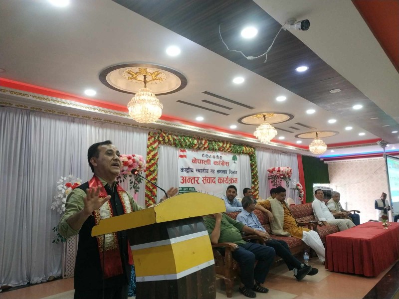 ‘सभापति देउवाले समकालीन अर्को साथीलाई प्रधानमन्त्री बनाएर त्याग गर्ने बेला आयो’: महामन्त्री शर्मा