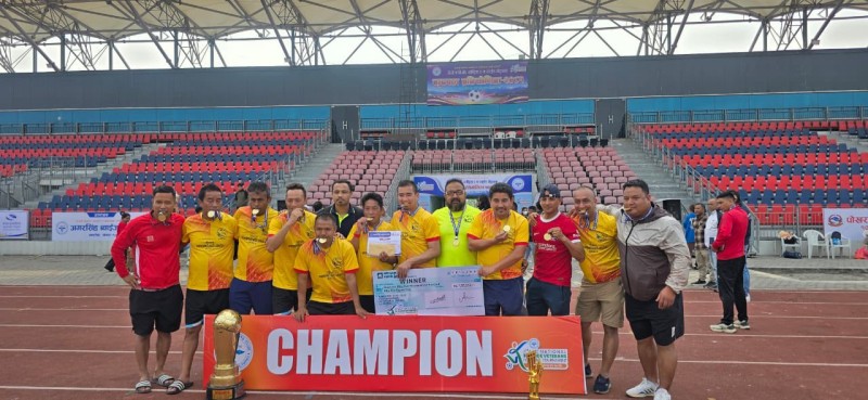 ‘तेस्रो एबिसी भेट्रान्स कप रनिङ शिल्ड’कोे उपाधि हेटौडा भेट्रान्सलाई