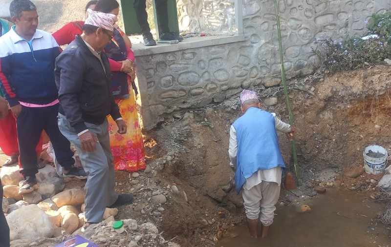 हेटौंडा–९ मा ८६ लाखको लागतमा मानवेश्वर कुण्ड निर्माण हुँदै