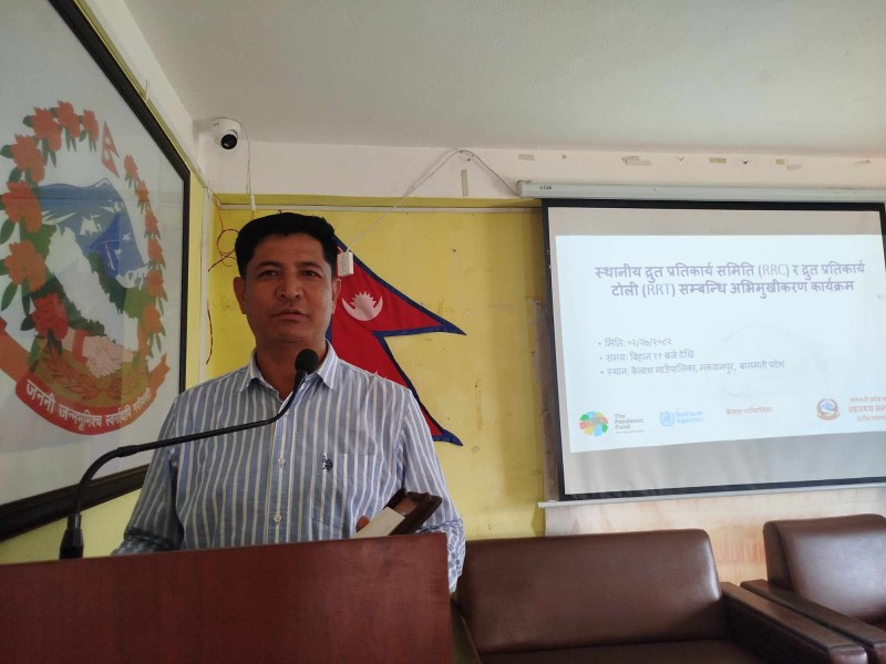 विपद्का लागि हामी आवश्यक तयारी अवस्थामा छौः अध्यक्ष मुक्तान