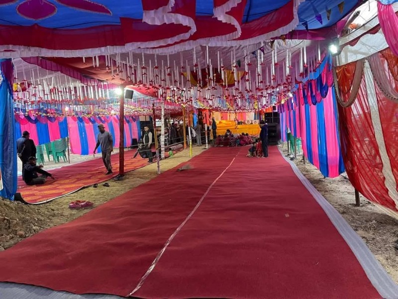 सप्ताह ज्ञानमहायज्ञकाे सम्पूर्ण  तयारी पूरा 
