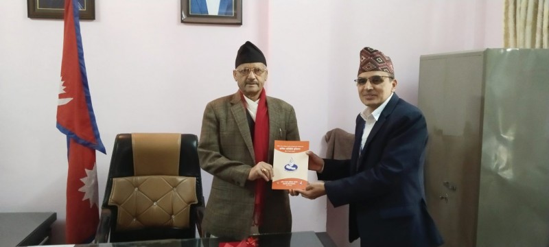 बागमती प्रदेश प्रमुख समक्ष मानव अधिकार आयोगको प्रतिवेदन पेश