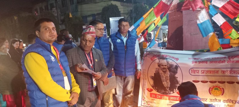 मउवा संघद्धारा दीप प्रज्वलन