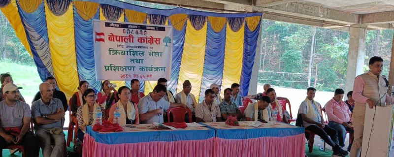 कांग्रेस हेटौंडा १७ को क्रियाशिल भेला तथा प्रशिक्षण